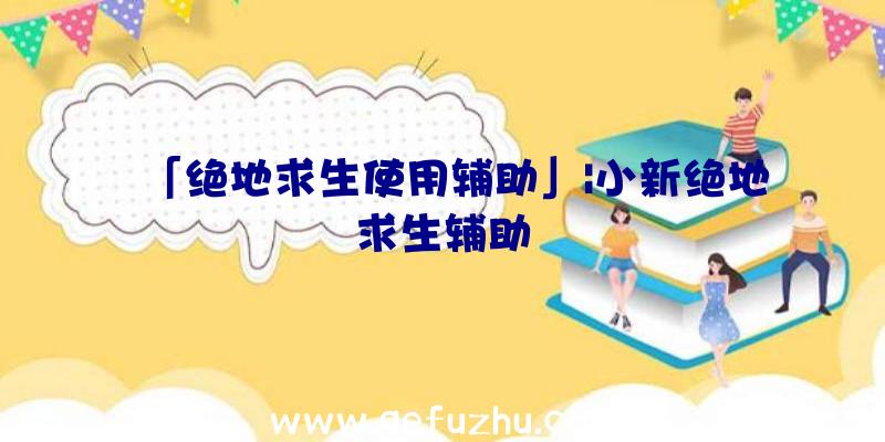 「绝地求生使用辅助」|小新绝地求生辅助